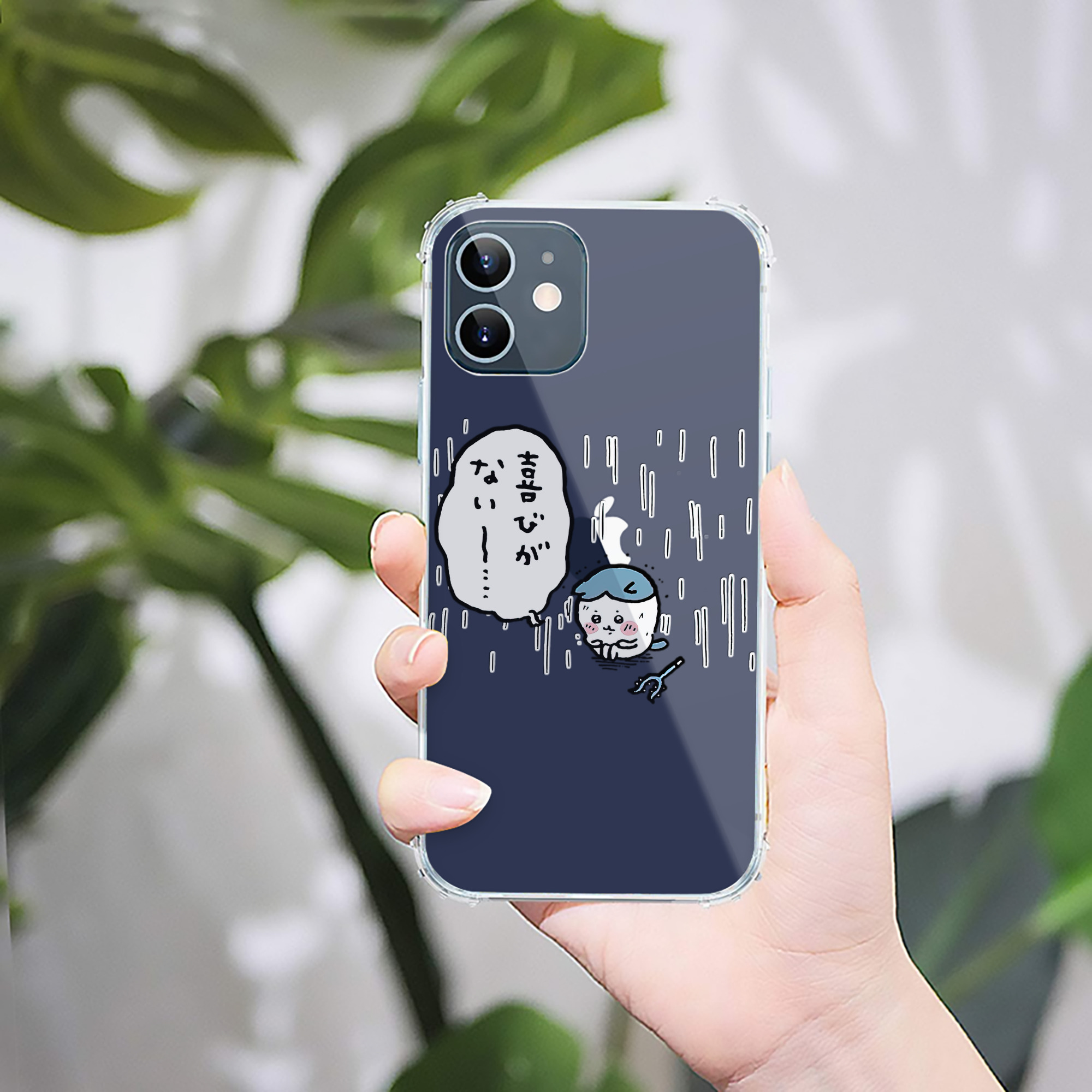 （画像用） ちいかわ ハチワレ Chii-kawa hachiware 【iPhone 12シリーズ対応】透明スマホケース（クリアソフトケース）